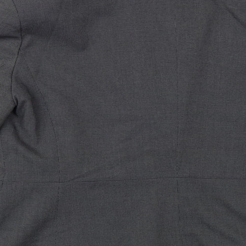 Icona Womens Grey Jacket Blazer Size 12 Button