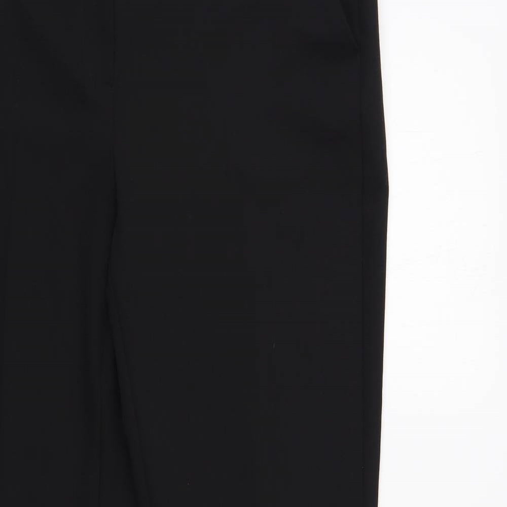 NEXT Womens Black Polyester Dress Pants Trousers Size 10 L31 in Buckle