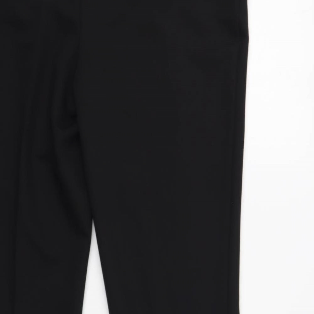 NEXT Womens Black Polyester Dress Pants Trousers Size 10 L31 in Buckle