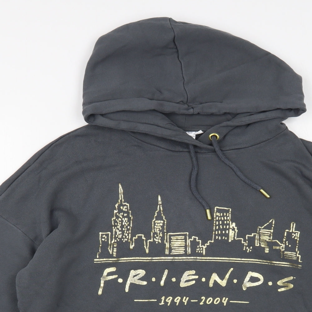 NEXT Womens Grey Cotton Pullover Hoodie Size L Pullover - Friends