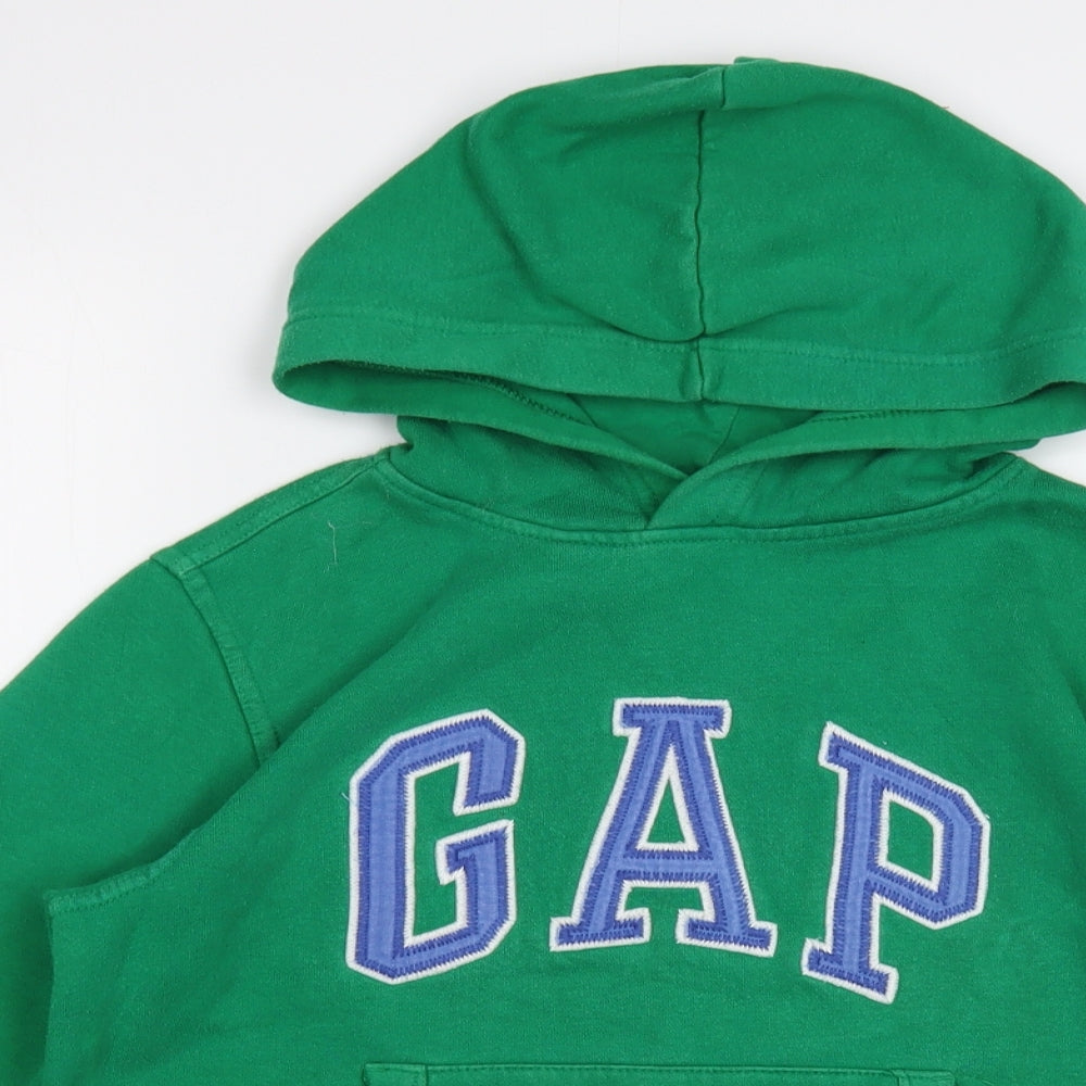 Gap Boys Green Cotton Pullover Hoodie Size 8-9 Years Pullover