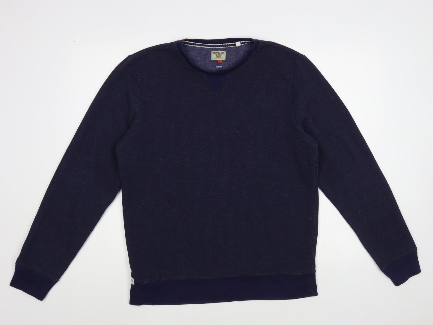 NEXT Mens Blue Cotton Pullover Sweatshirt Size M