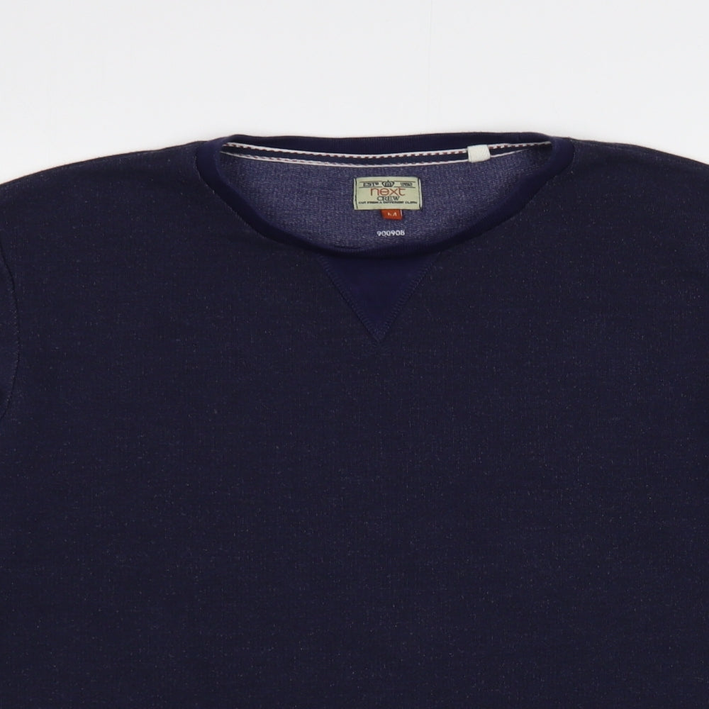 NEXT Mens Blue Cotton Pullover Sweatshirt Size M