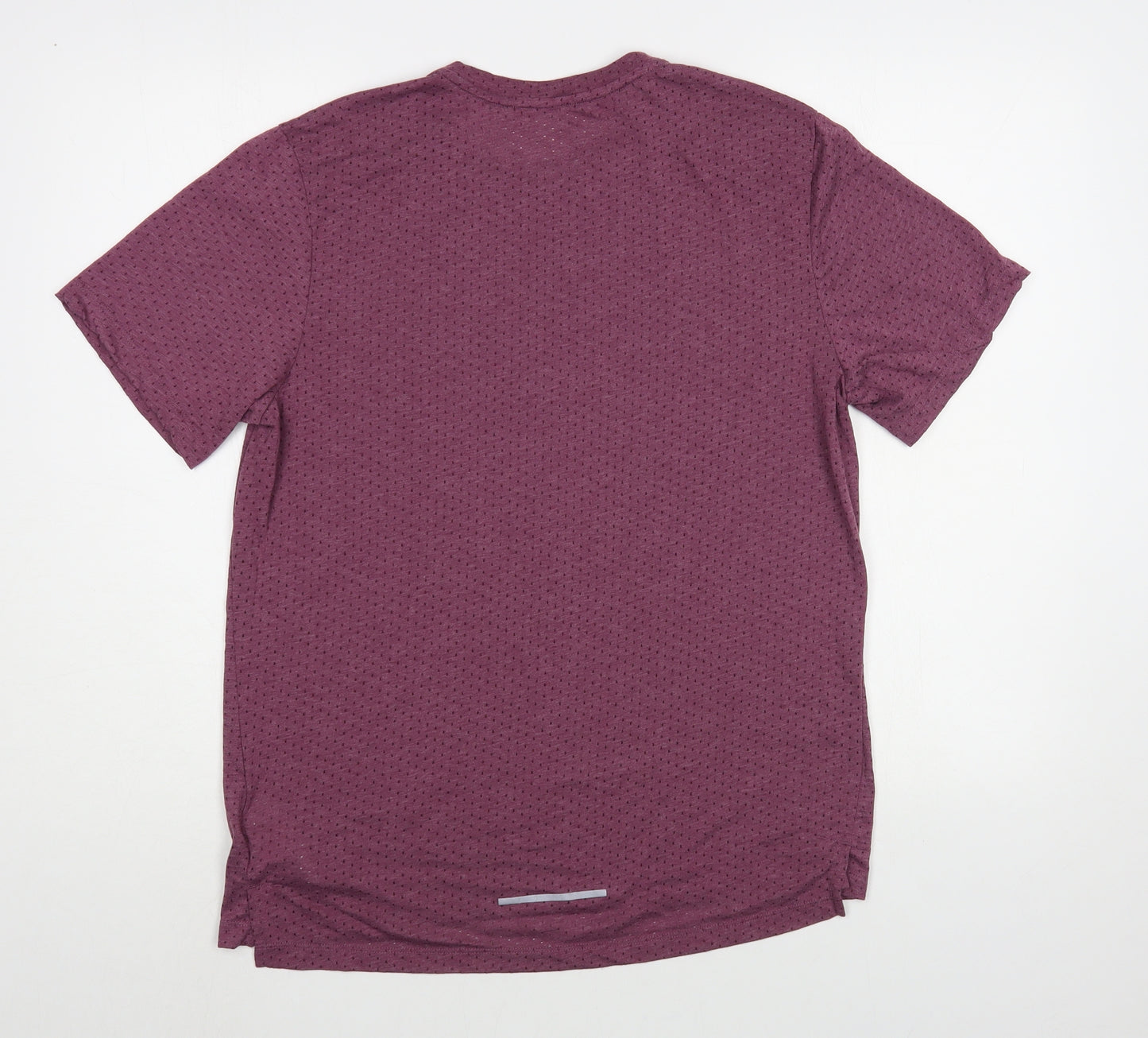 Nike Mens Purple Polyester Pullover T-Shirt Size M Crew Neck Pullover