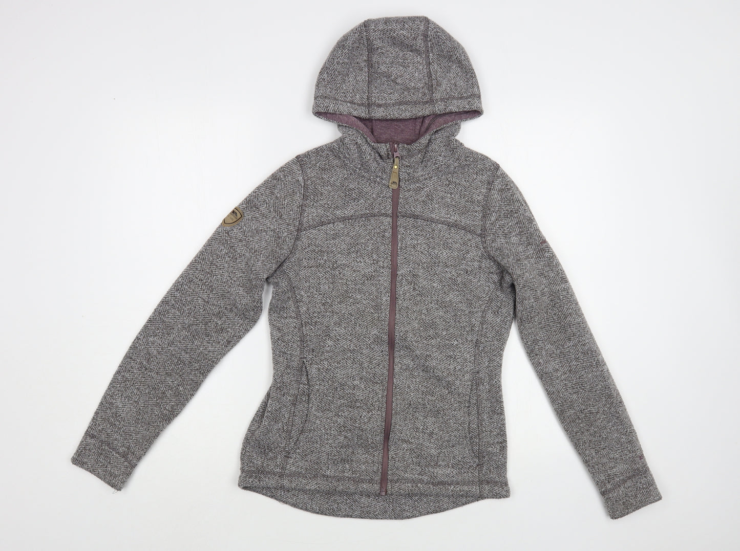 Trespass Womens Grey Polyester Full Zip Hoodie Size S Zip