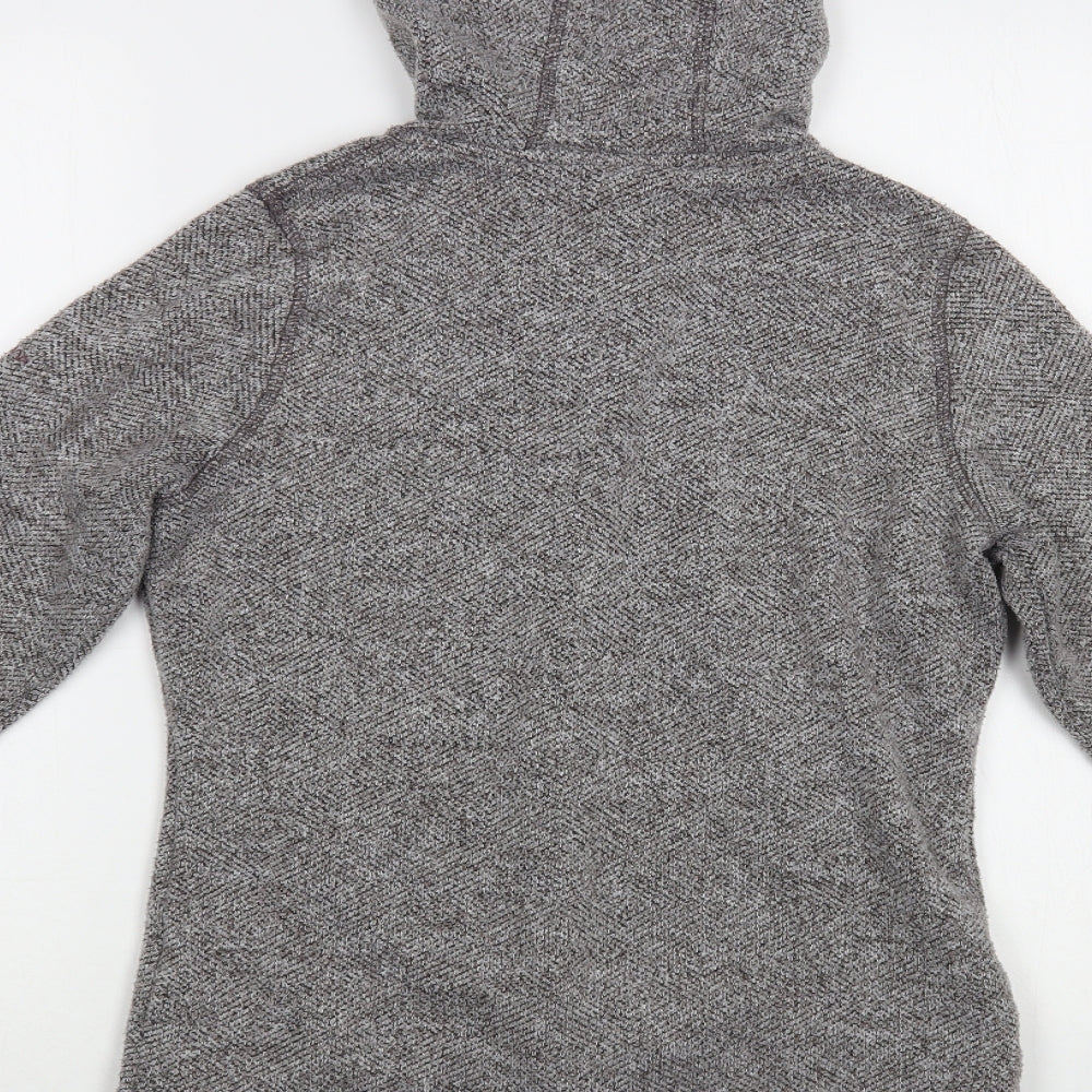 Trespass Womens Grey Polyester Full Zip Hoodie Size S Zip