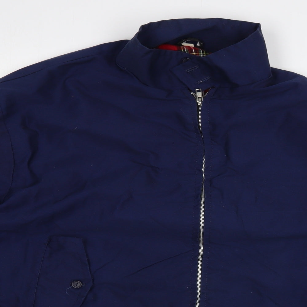 Made in England Mens Blue Bomber Jacket Jacket Size 2XL Zip