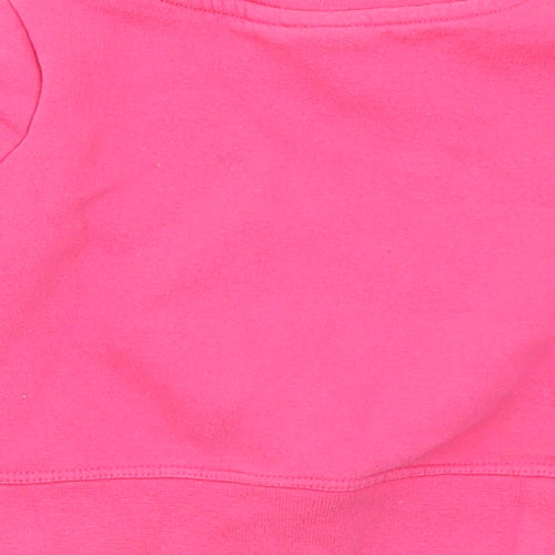 Disney Girls Pink Cotton Pullover Sweatshirt Size 2 Years - Minnie Mouse