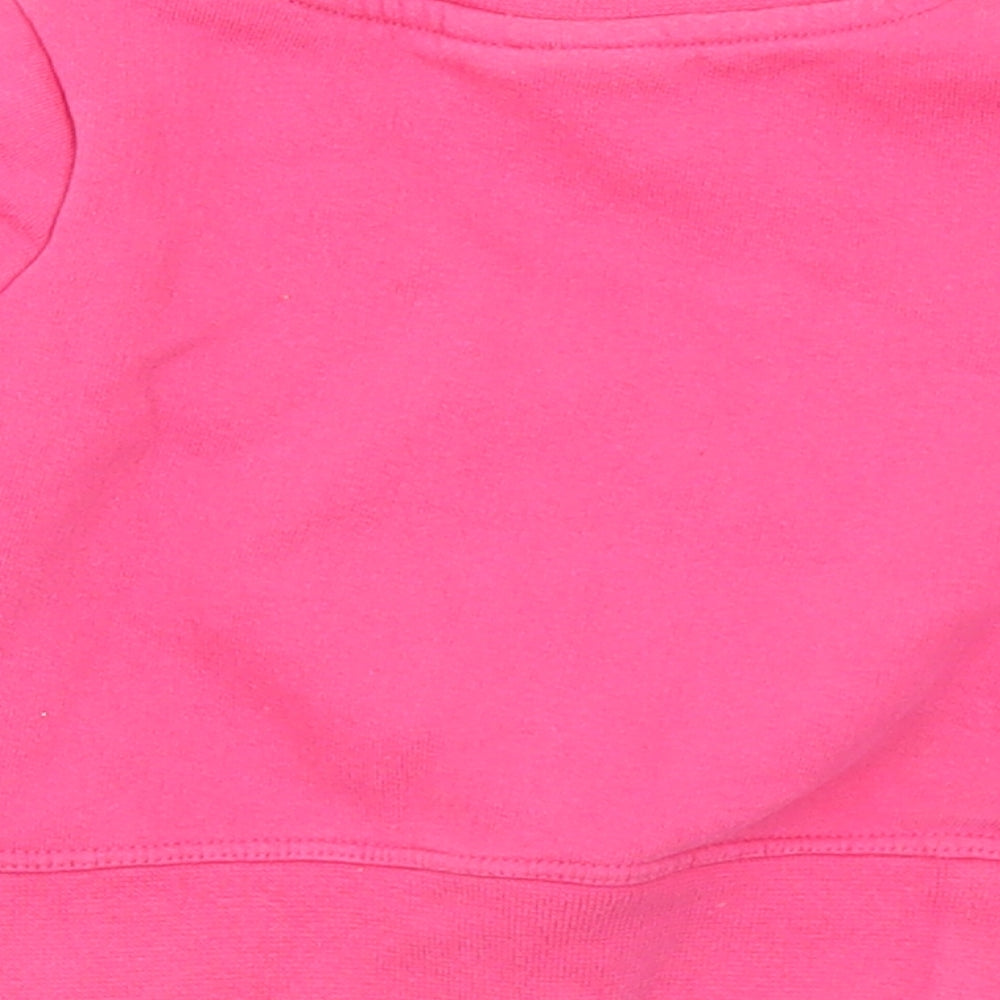 Disney Girls Pink Cotton Pullover Sweatshirt Size 2 Years - Minnie Mouse