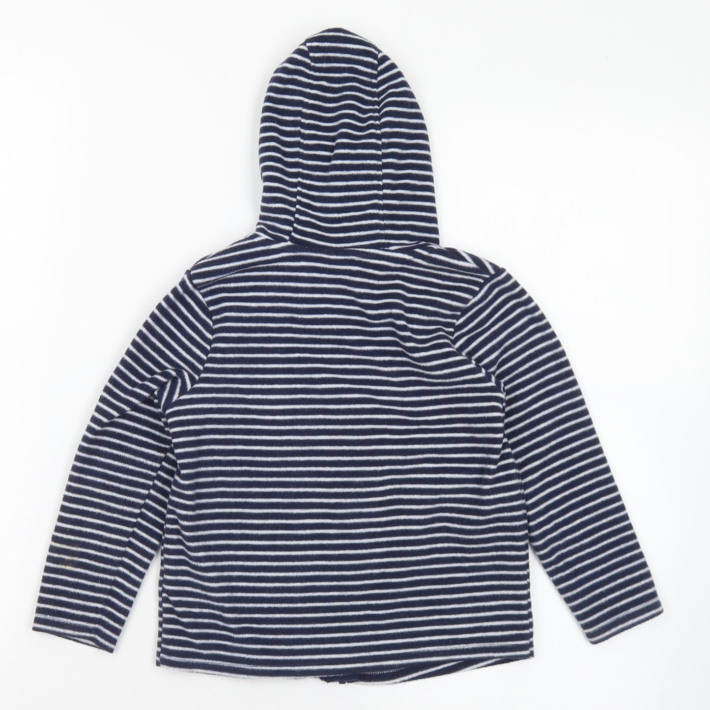 George Girls Blue Spotted Polyester Full Zip Hoodie Size 3-4 Years Zip - Minnie Mouse