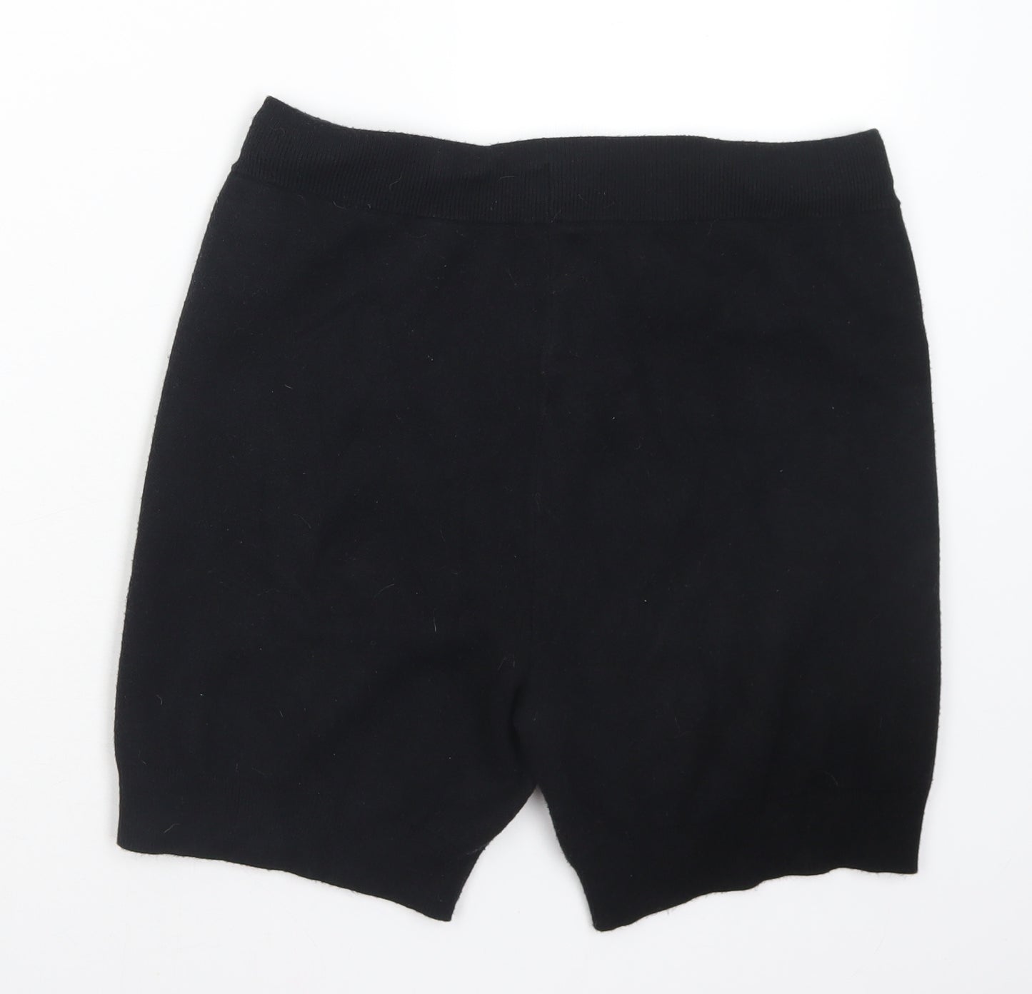 ASOS Womens Black Viscose Sweat Shorts Size 12 L6 in Regular