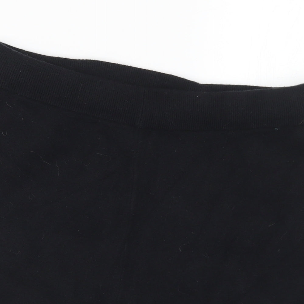 ASOS Womens Black Viscose Sweat Shorts Size 12 L6 in Regular