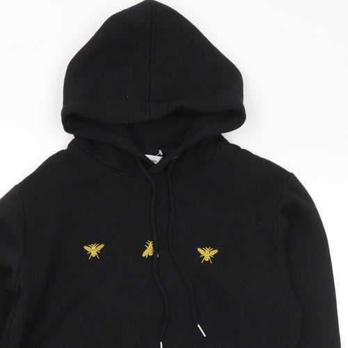 Neon Sheep Mens Black Cotton Pullover Hoodie Size XS