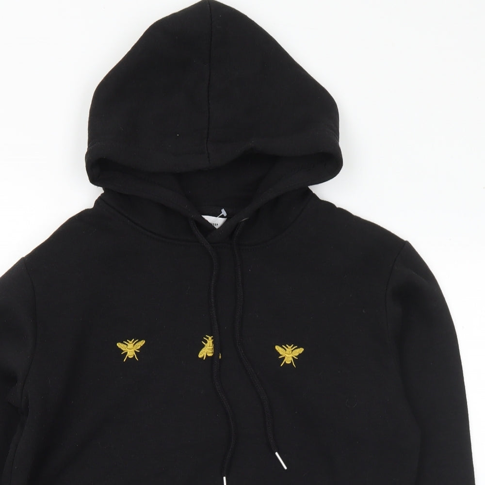 Neon Sheep Mens Black Cotton Pullover Hoodie Size XS