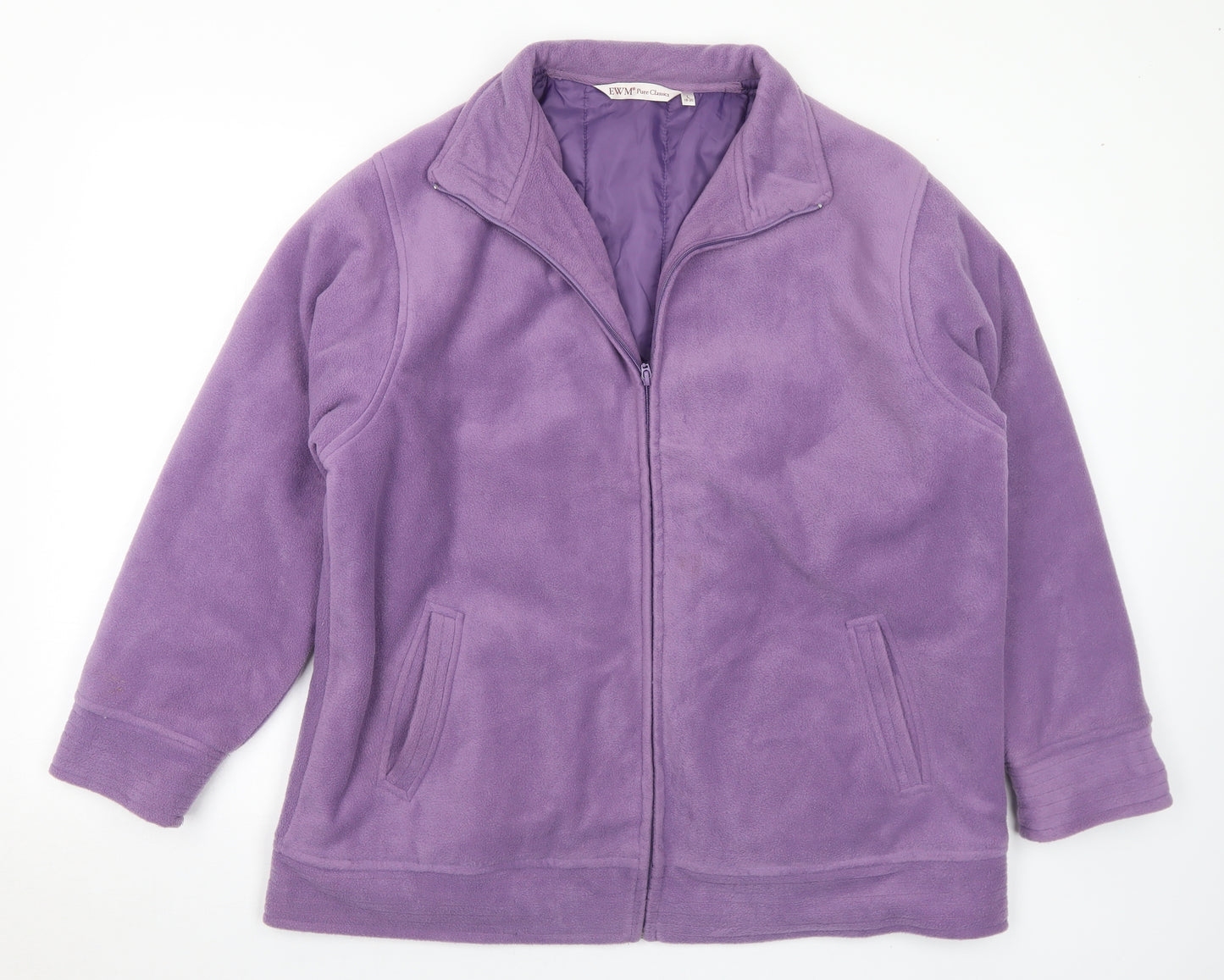 EWM Womens Purple Jacket Size 18 Zip - 18-20
