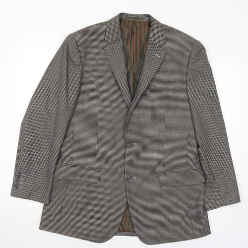 Skopes Mens Multicoloured Check Polyester Jacket Suit Jacket Size 40