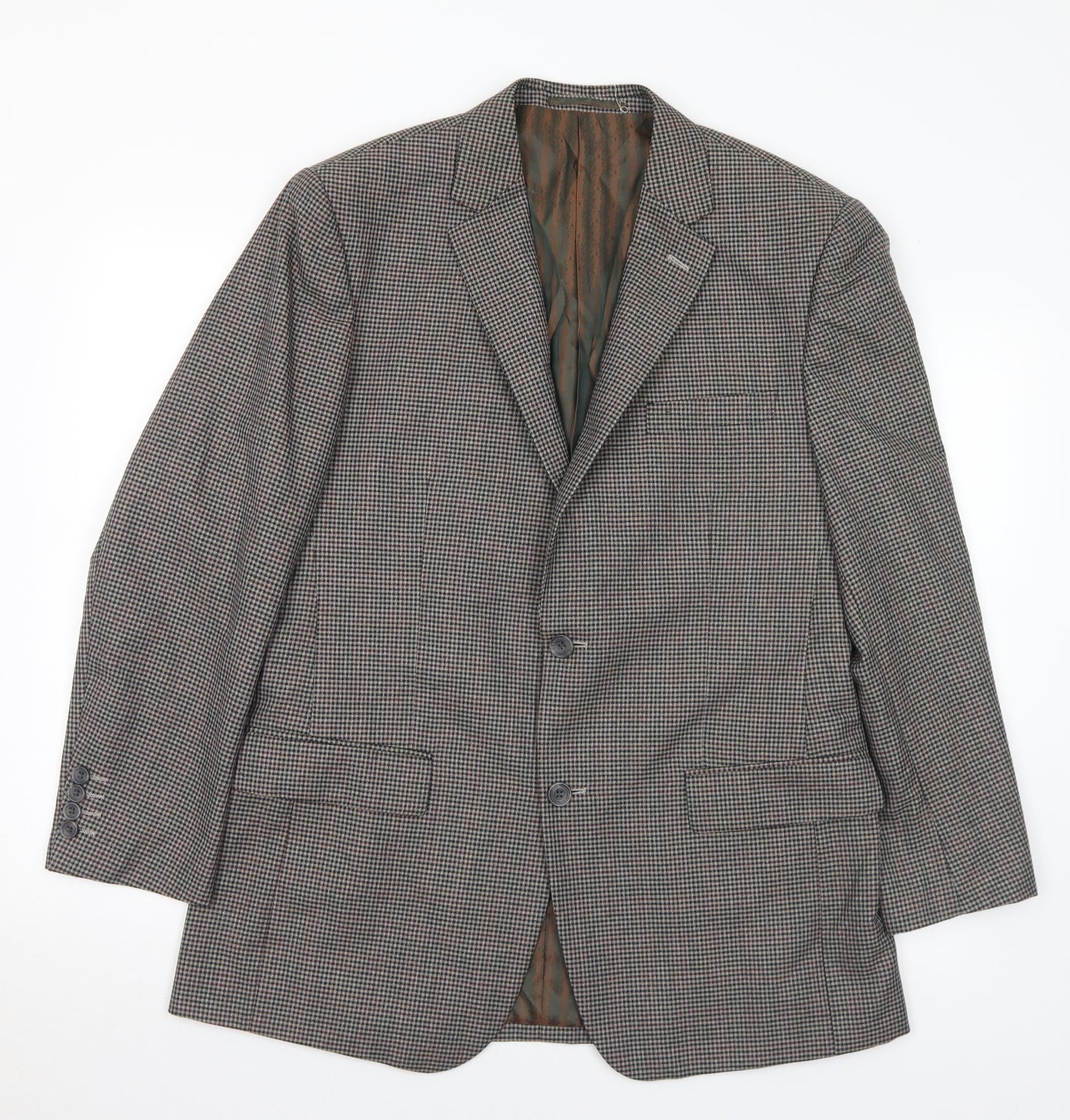 Skopes Mens Multicoloured Check Polyester Jacket Suit Jacket Size 40