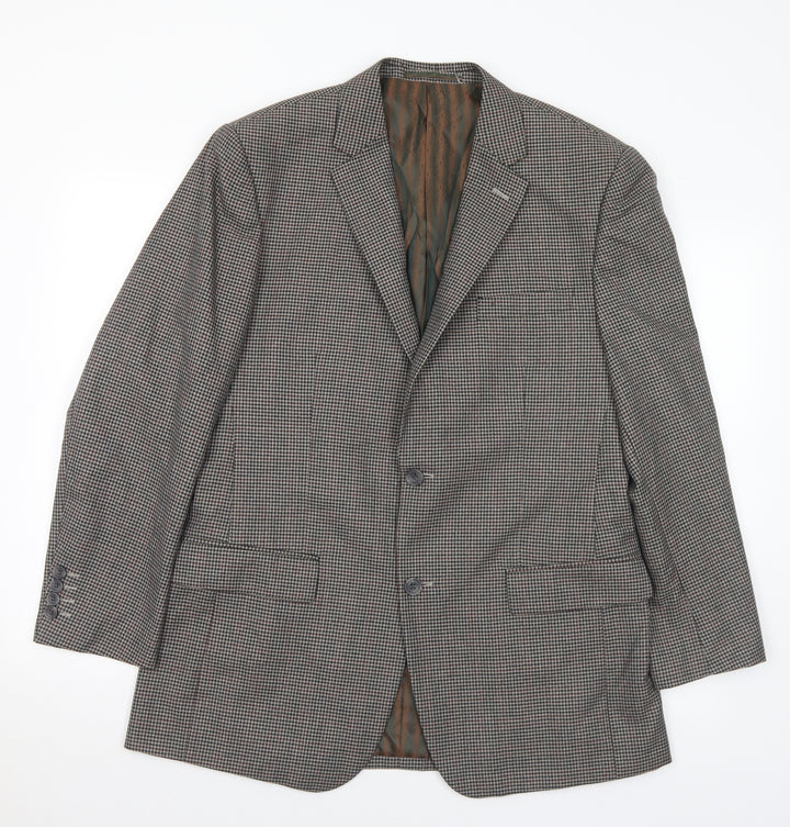 Skopes Mens Multicoloured Check Polyester Jacket Suit Jacket Size 40