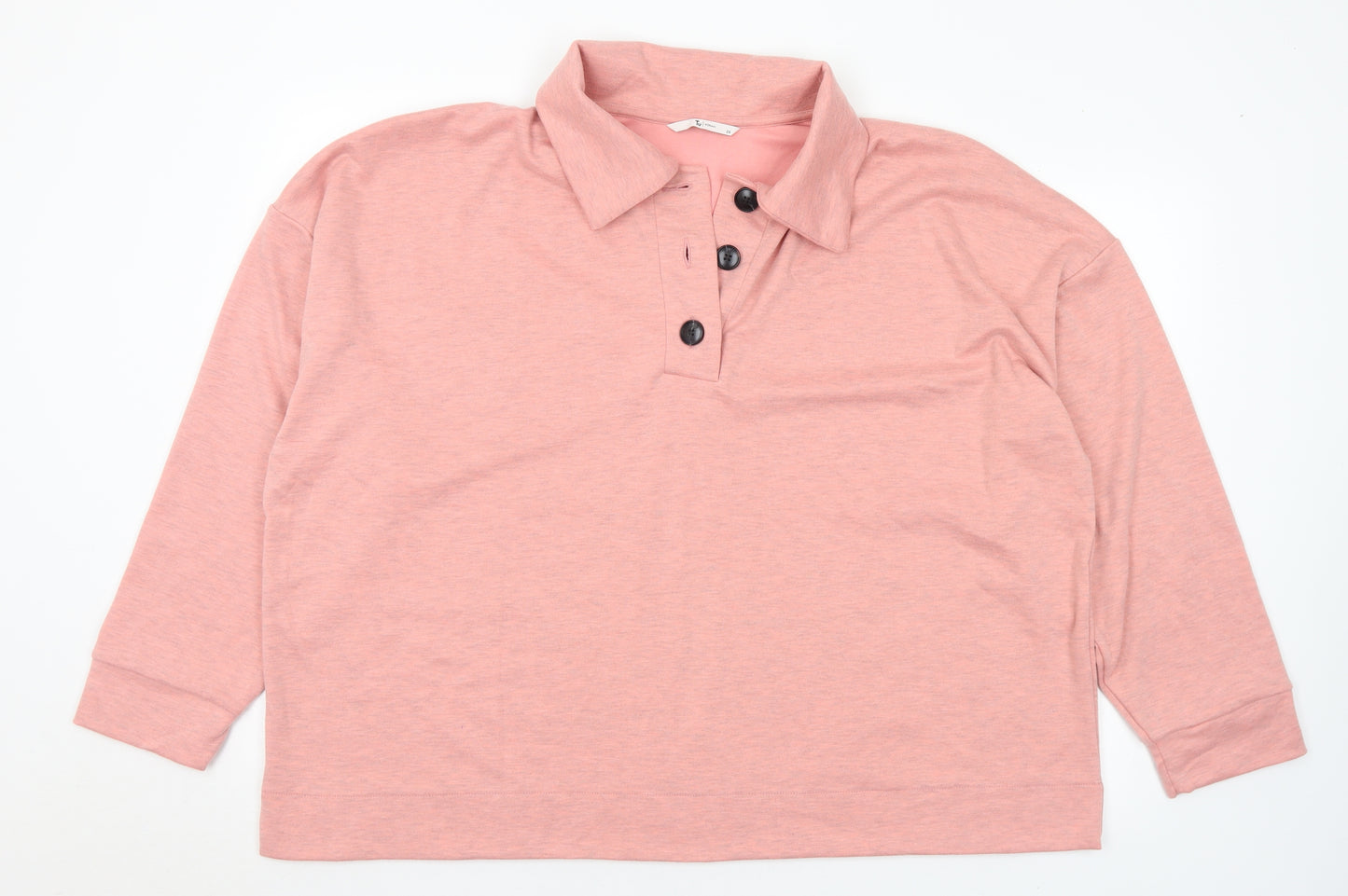 TU Womens Pink Polyester Pullover Sweatshirt Size 24