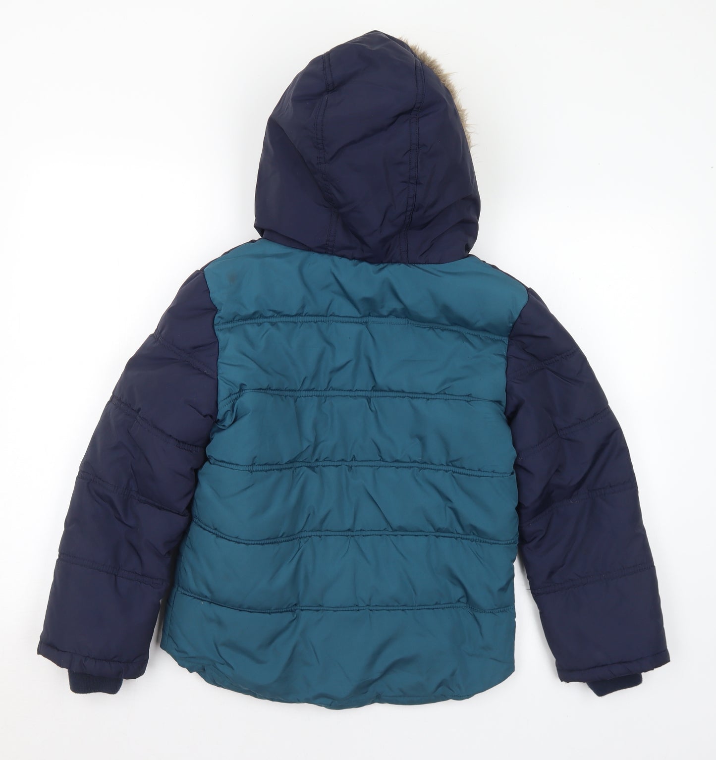 Pandemonium Boys Multicoloured Puffer Jacket Coat Size 9-10 Years Zip