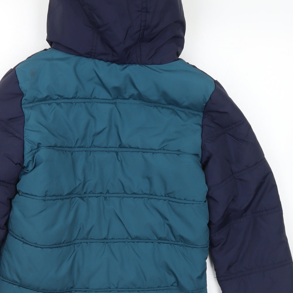 Pandemonium Boys Multicoloured Puffer Jacket Coat Size 9-10 Years Zip