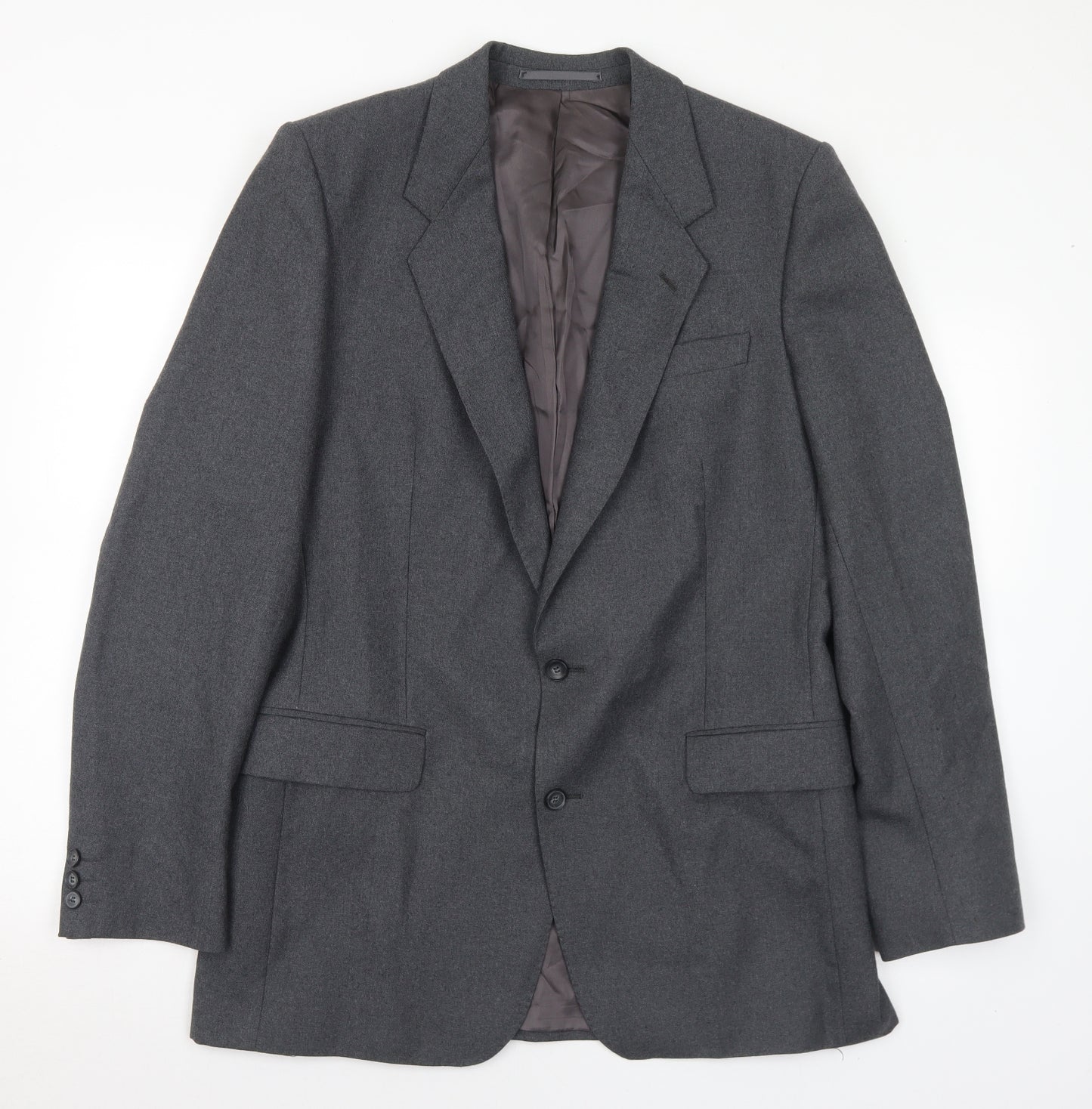 Rex Trueform Mens Grey Wool Jacket Suit Jacket Size 42