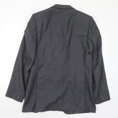 Rex Trueform Mens Grey Wool Jacket Suit Jacket Size 42