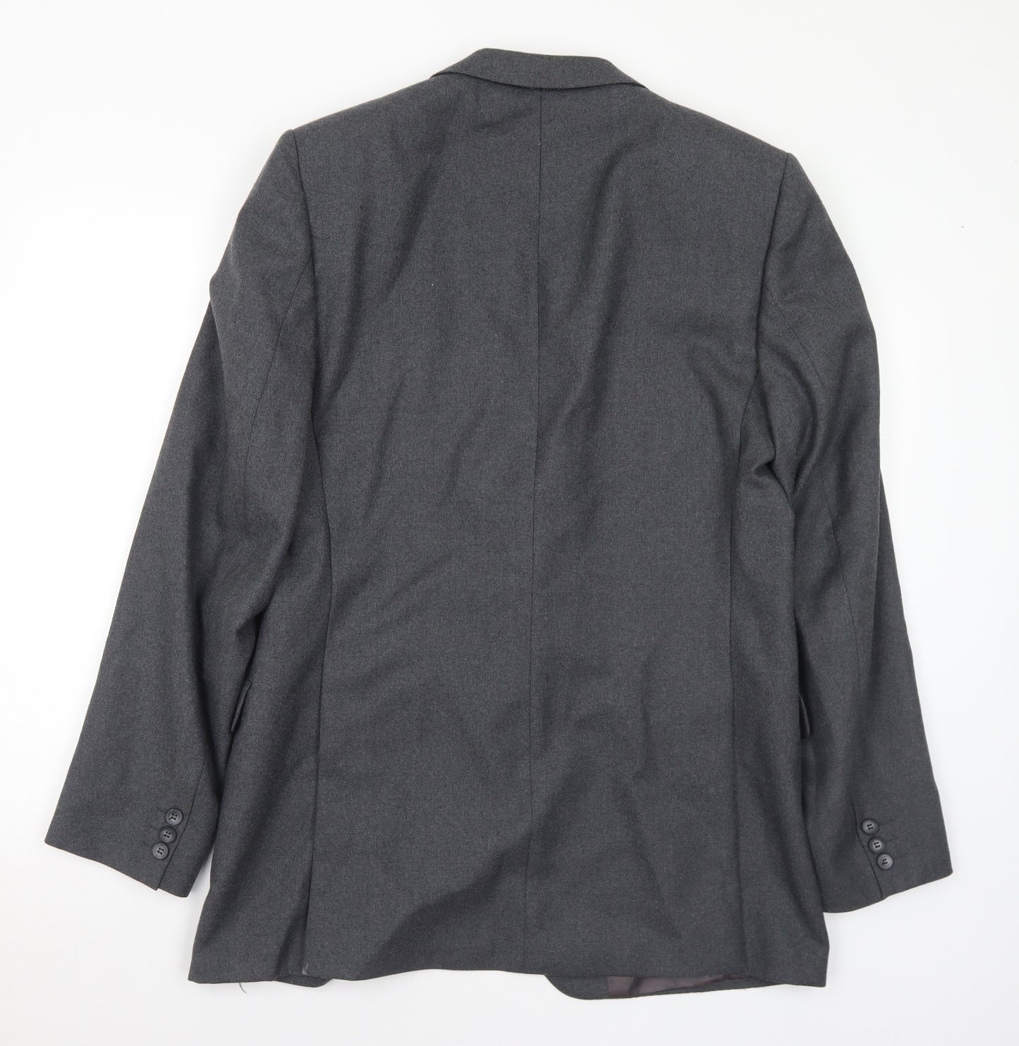 Rex Trueform Mens Grey Wool Jacket Suit Jacket Size 42