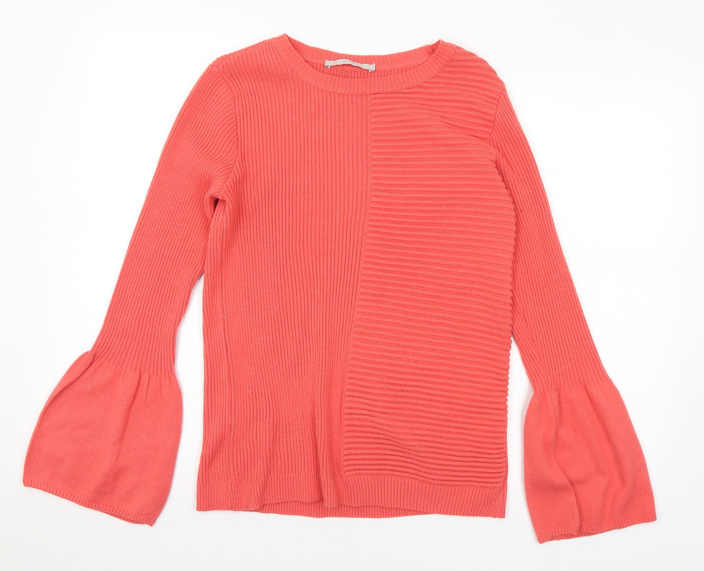 George Womens Pink Round Neck Acrylic Pullover Jumper Size 12