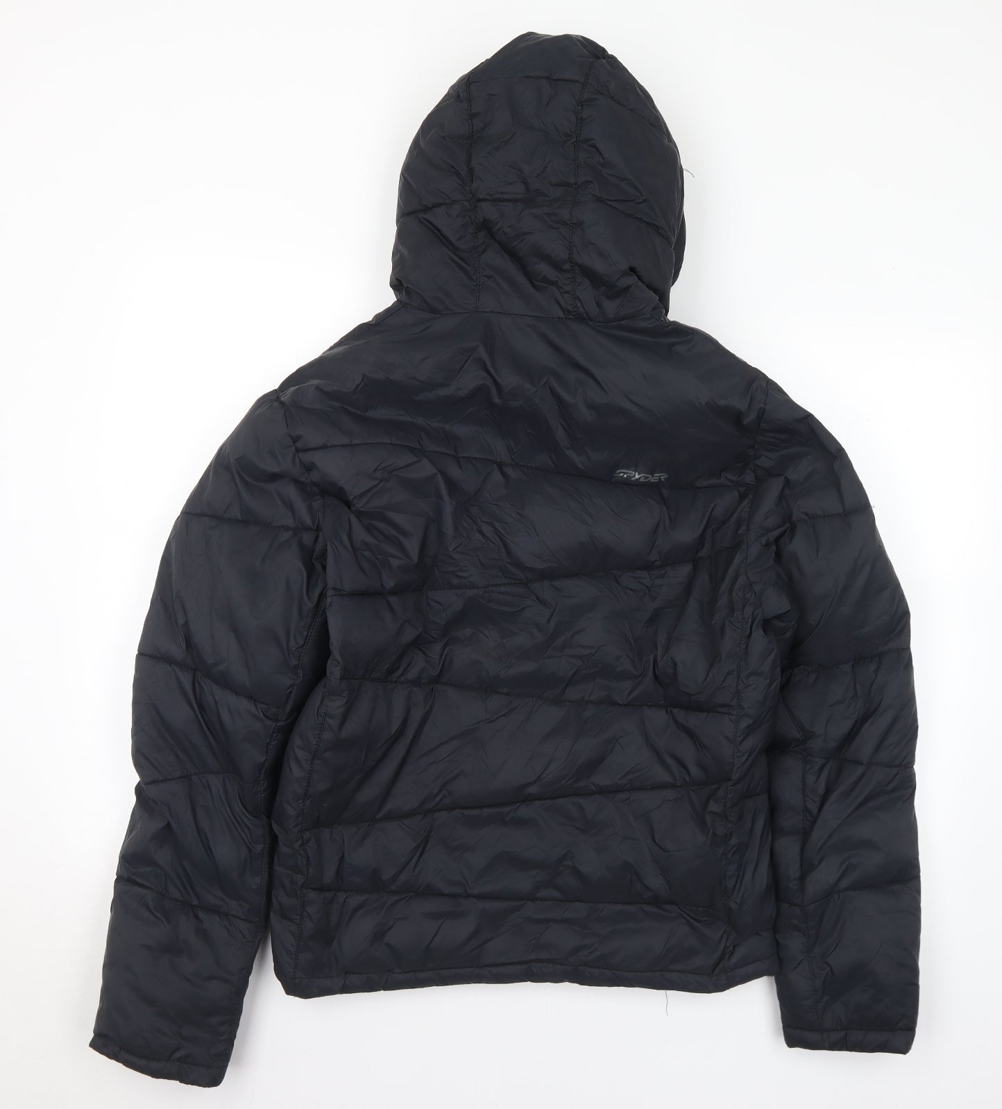 Spyder Mens Black Puffer Jacket Coat Size M