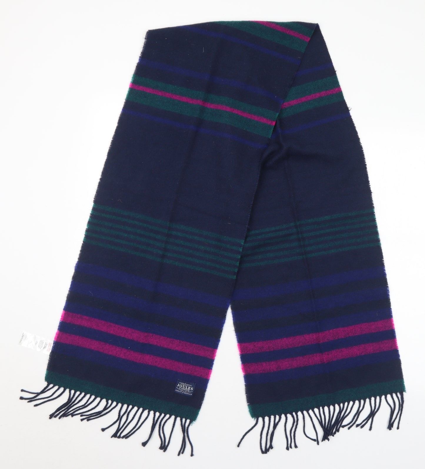 Joules Womens Multicoloured Striped Acrylic Scarf