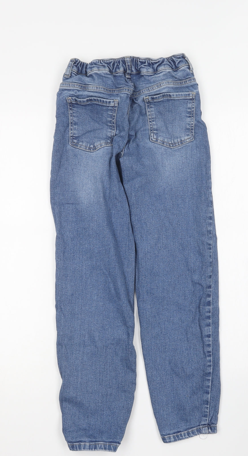 Leigh Tucker Girls Blue Cotton Straight Jeans Size 9-10 Years Regular
