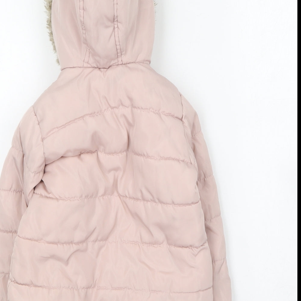 F&F Baby Pink Puffer Jacket Coat Size 18-24 Months