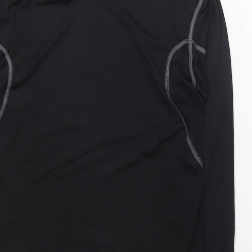 Nike Mens Black Polyester Basic T-Shirt Size L Round Neck