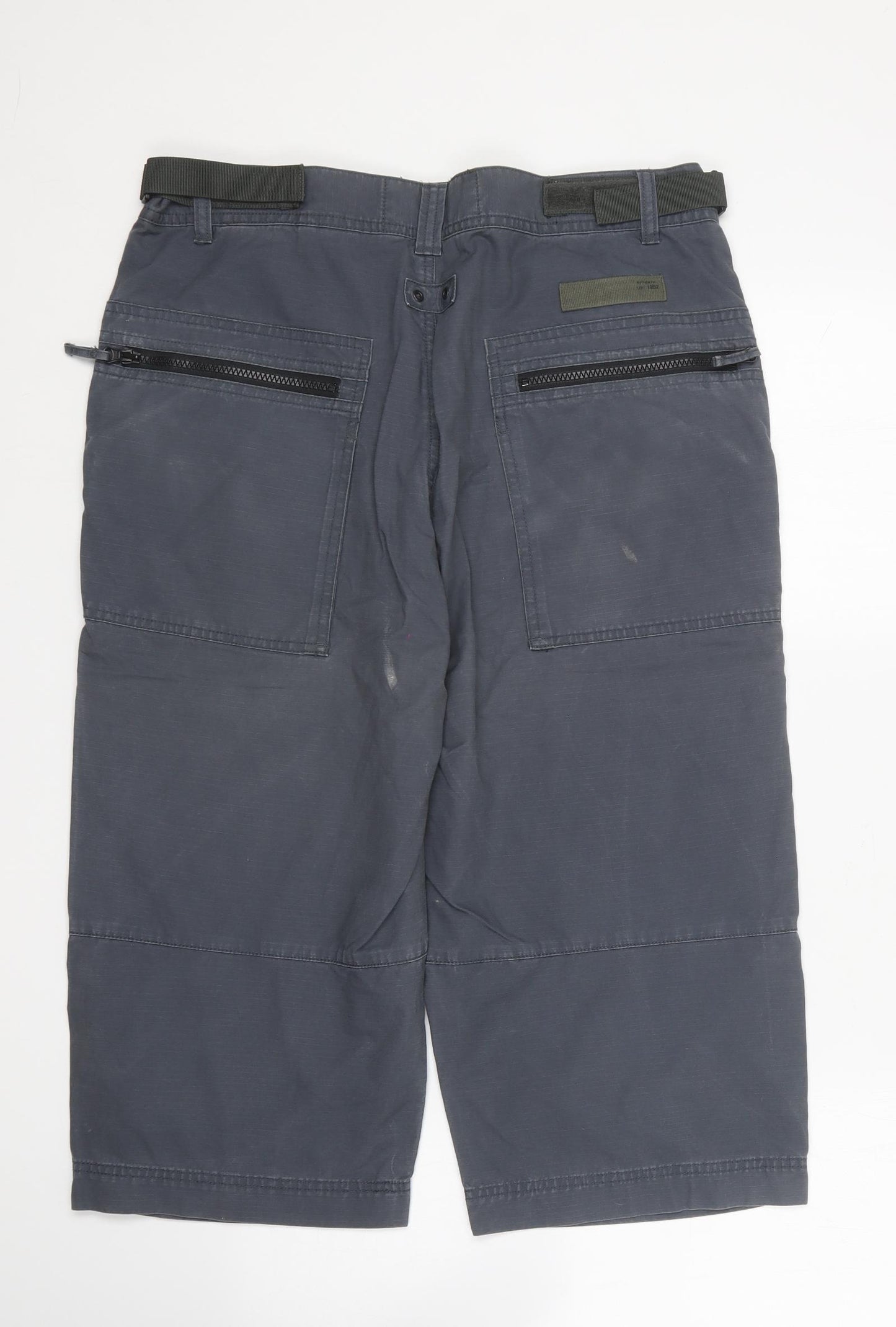 NEXT Mens Grey Cotton Cargo Shorts Size 32 in L16 in Regular