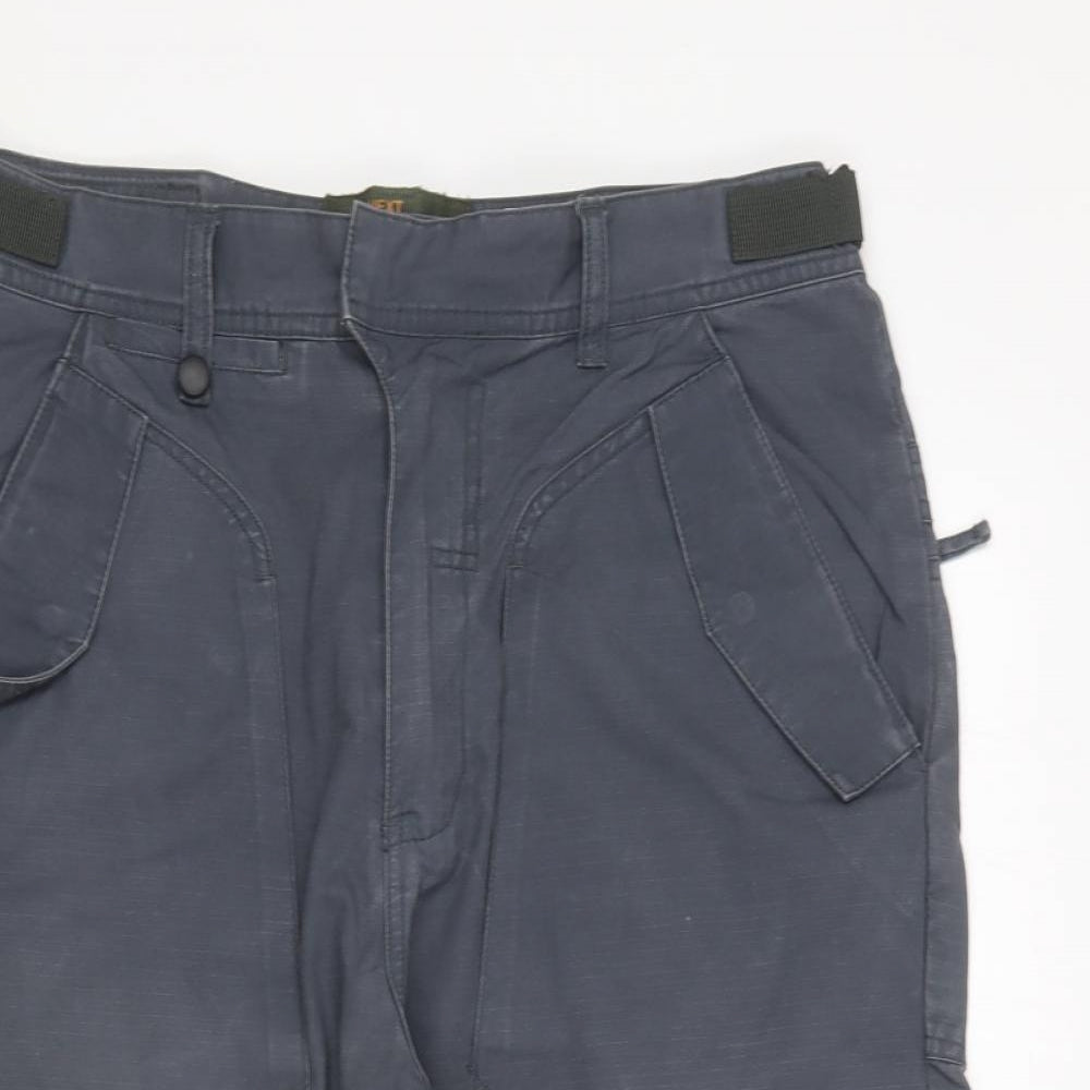 NEXT Mens Grey Cotton Cargo Shorts Size 32 in L16 in Regular