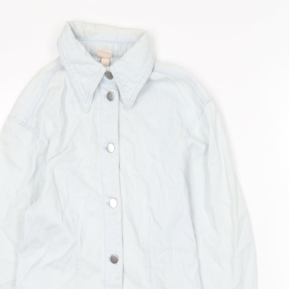 H&M Womens Blue Jacket Size 6