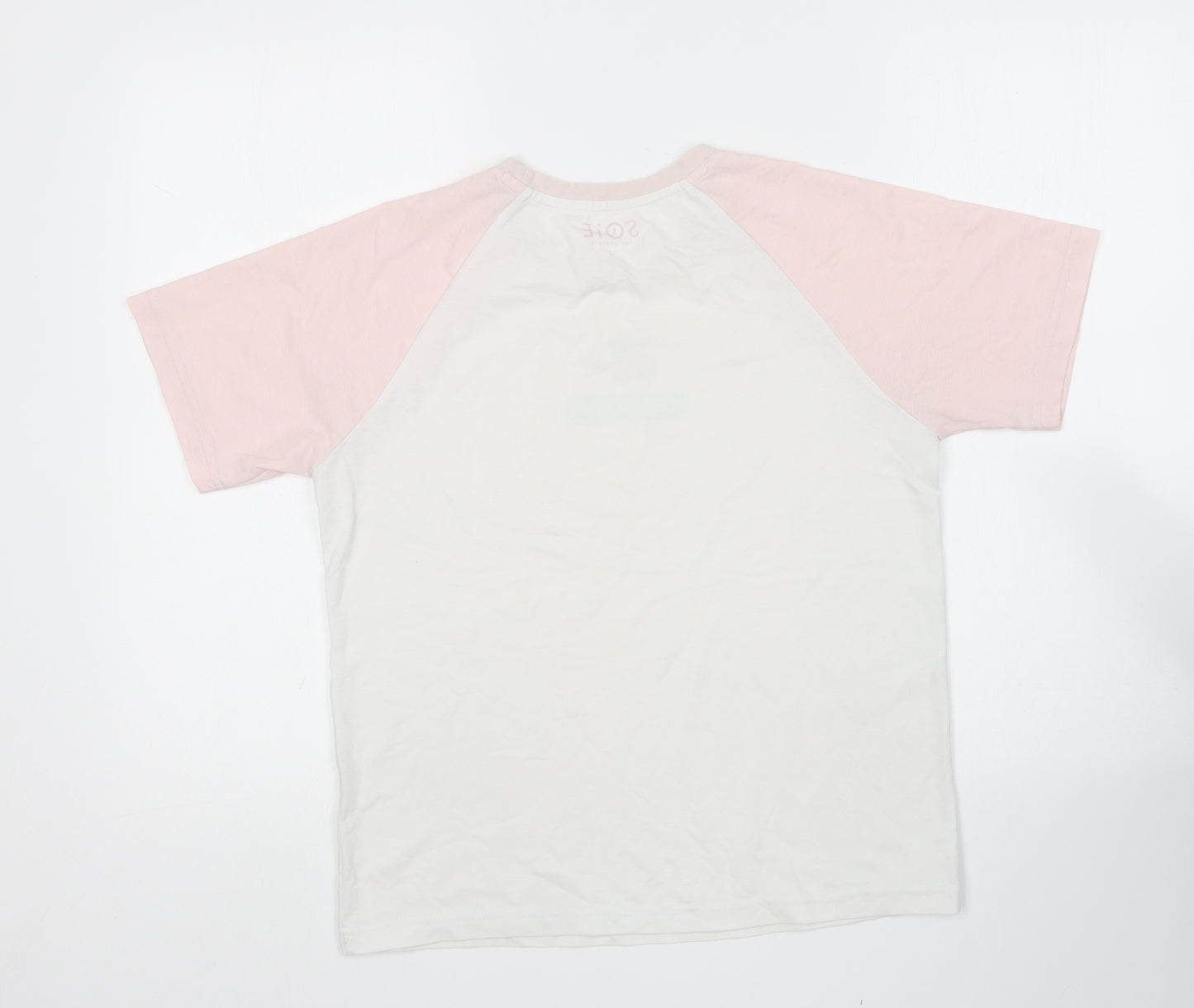 Soie Girls Multicoloured Cotton Basic T-Shirt Size 13 Years Round Neck