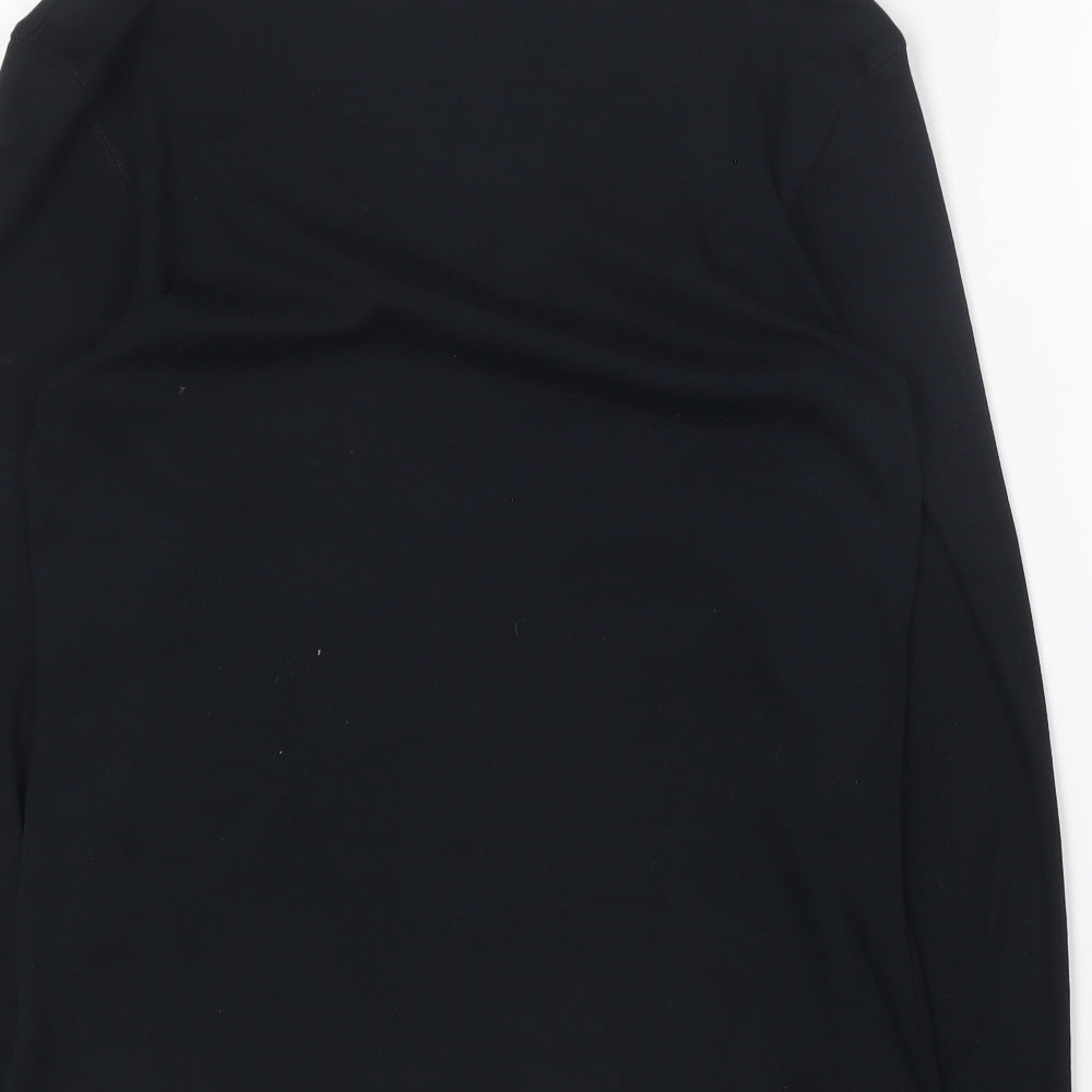 Dunnes Stores Womens Blue Cotton Basic T-Shirt Size 12 V-Neck