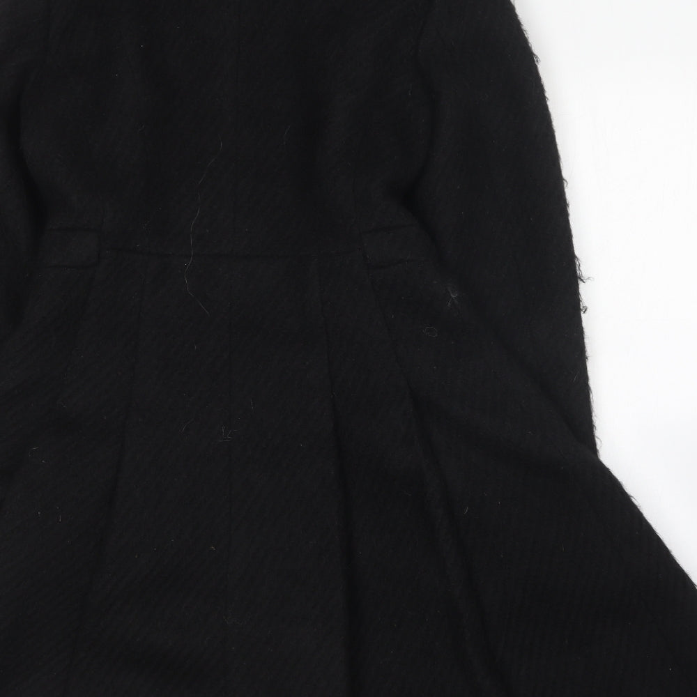 GUESS Womens Black Overcoat Coat Size 4