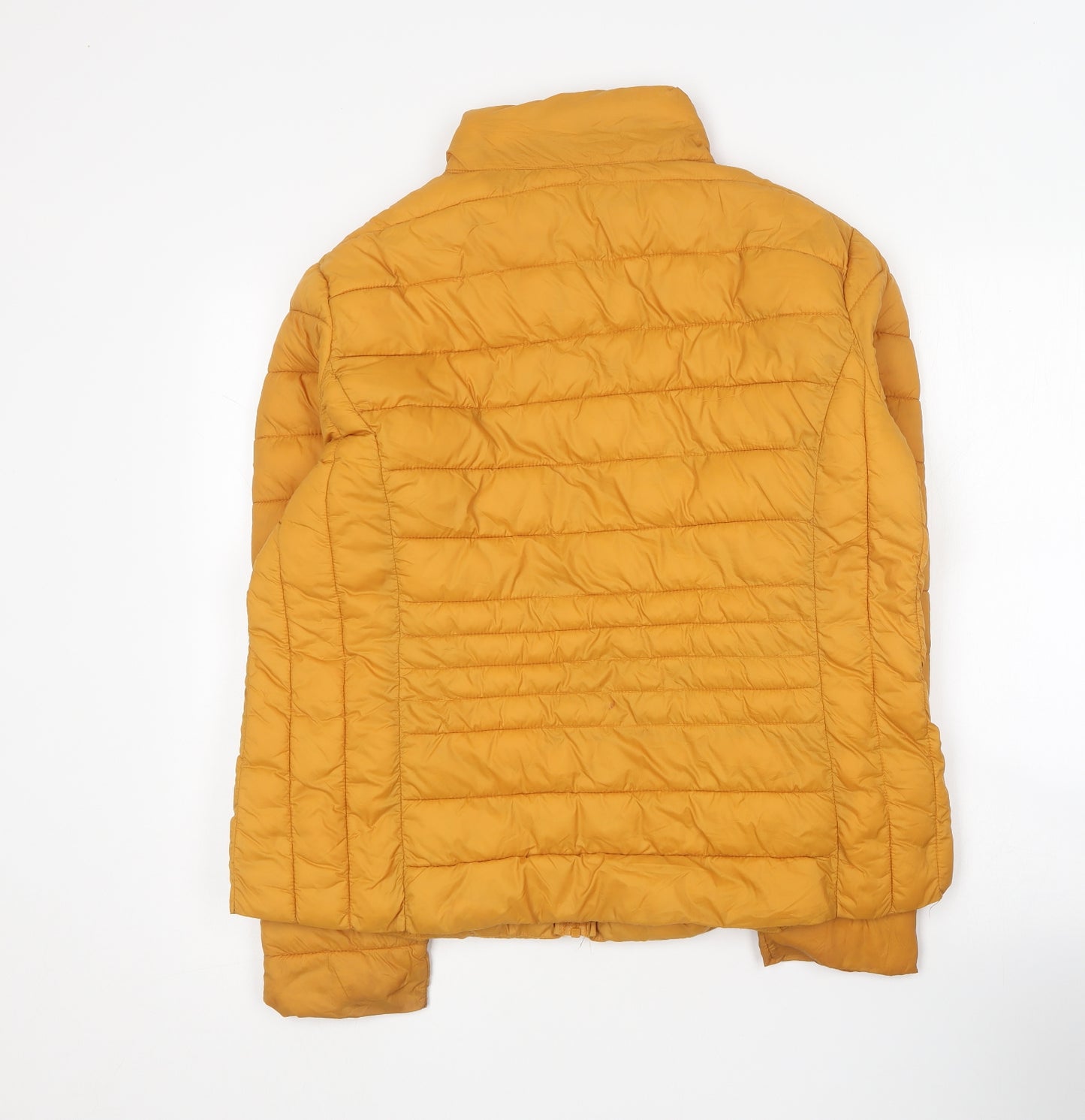 Primark Womens Yellow Puffer Jacket Coat Size 18