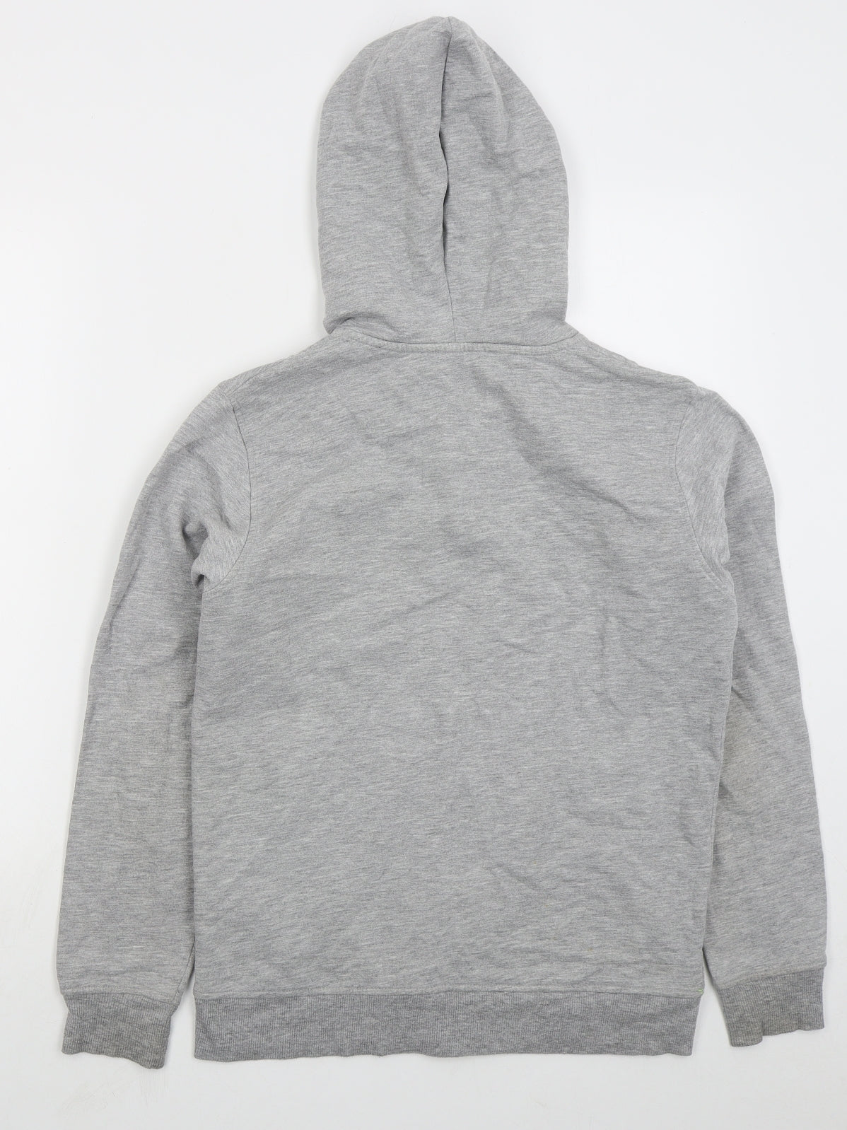 H&M Boys Grey Cotton Full Zip Hoodie Size 14 Years Zip