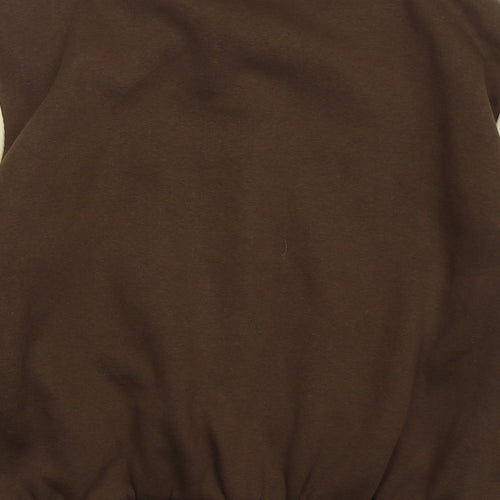 Bershka Womens Brown Jacket Size L Button - Colour Block