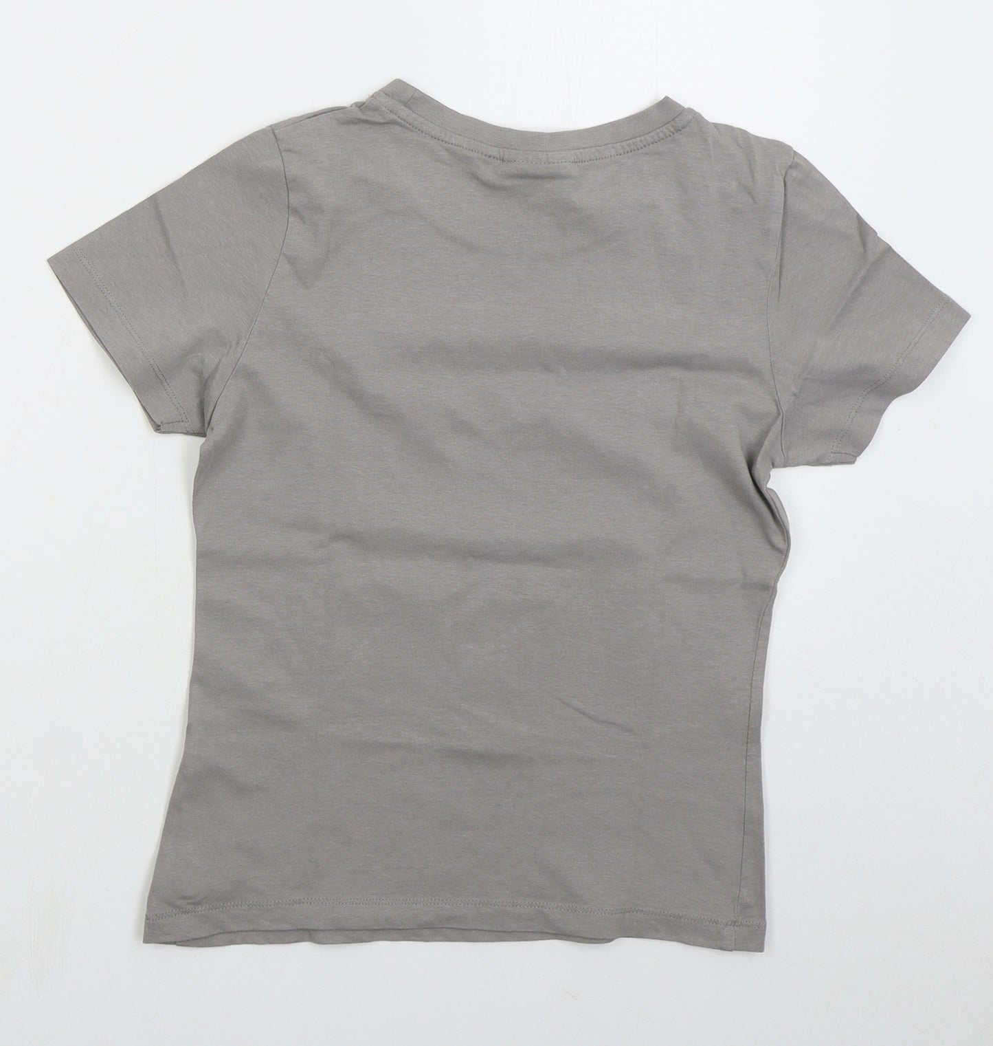 Guns N' Roses Womens Grey Cotton Basic T-Shirt Size 10 Crew Neck - Guns N' Roses