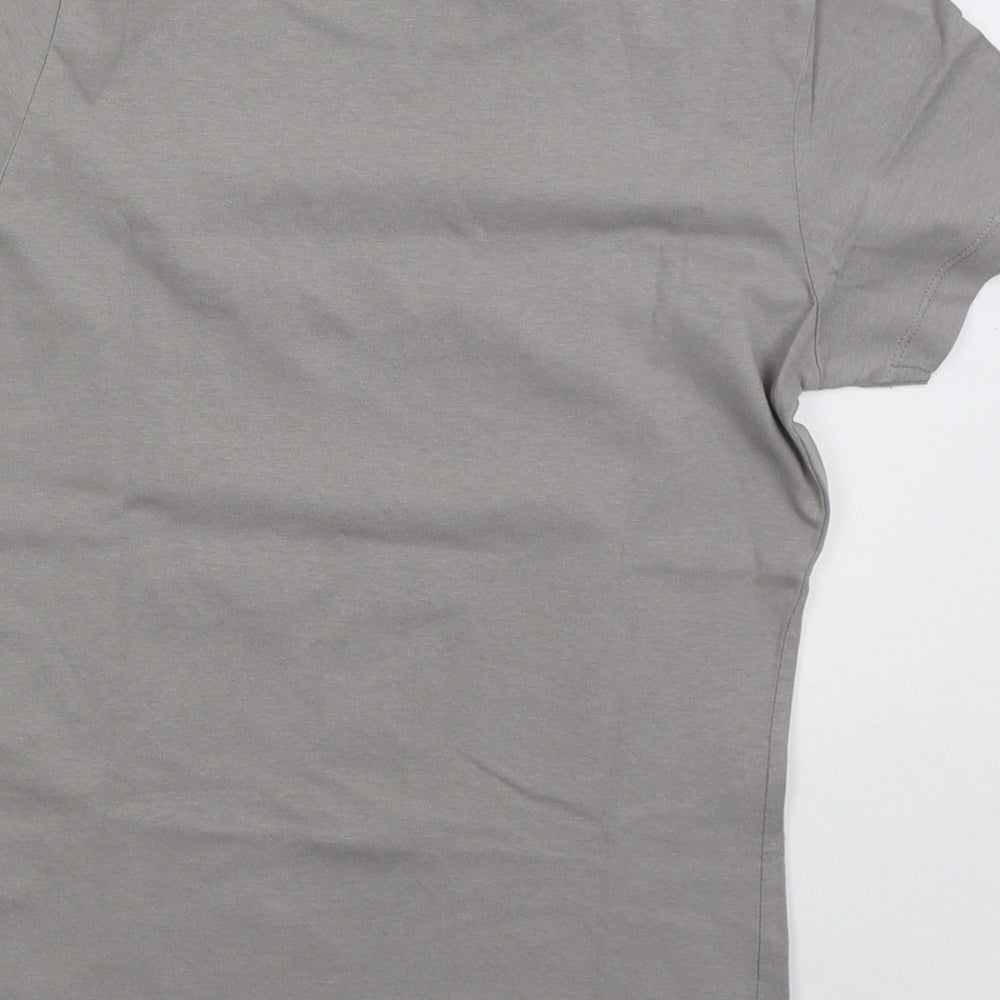 Guns N' Roses Womens Grey Cotton Basic T-Shirt Size 10 Crew Neck - Guns N' Roses