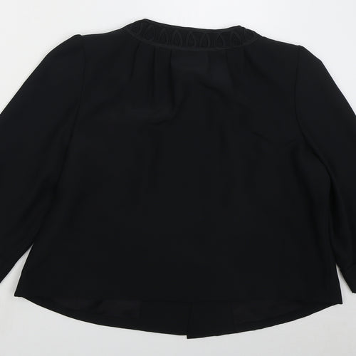 Nightingales Womens Black Jacket Size 8 Button