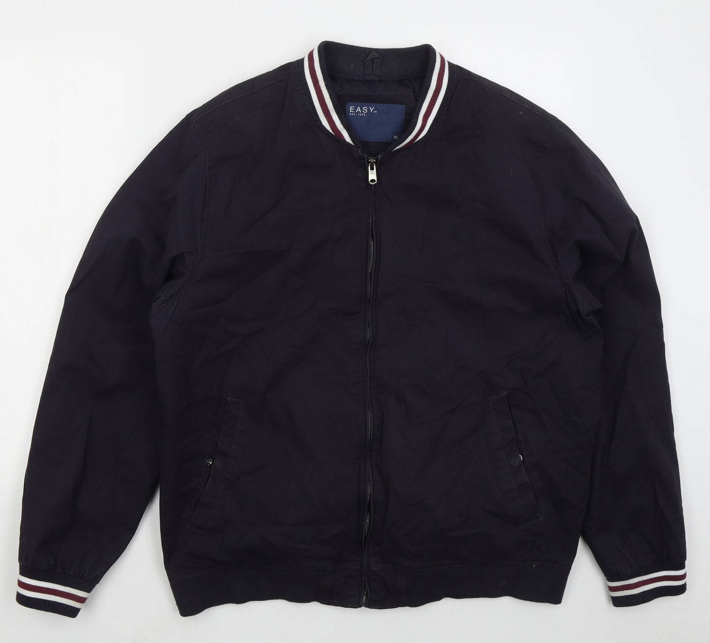 Easy Mens Blue Jacket Size XL Zip