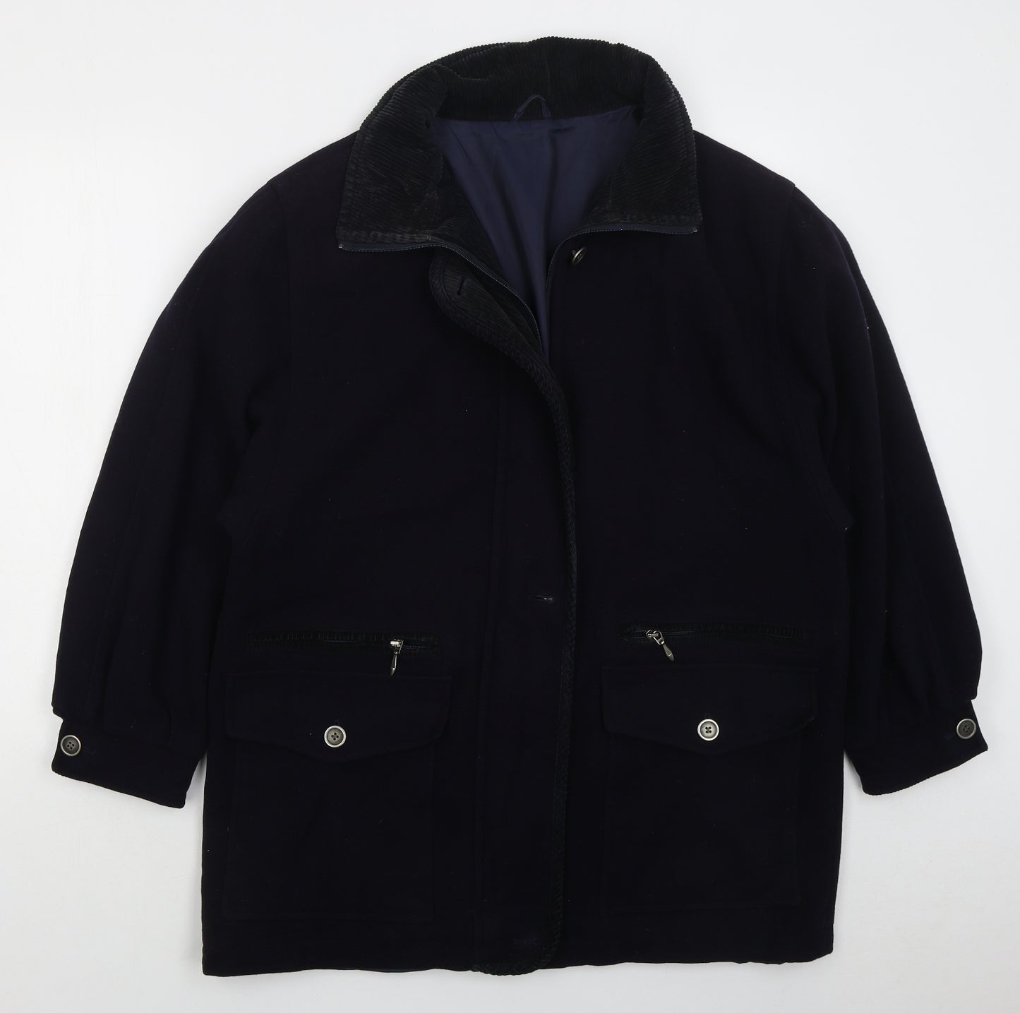 Dannimac Womens Black Jacket Coat Size L Zip