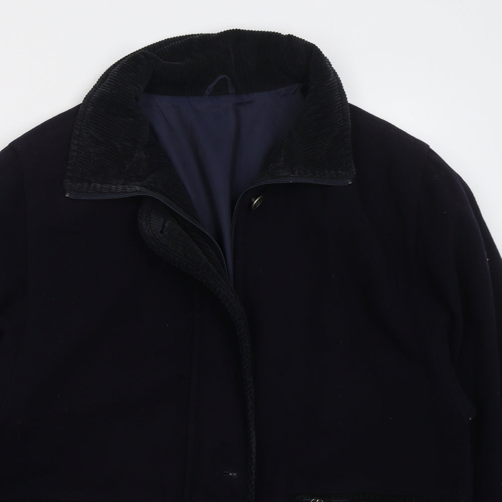 Dannimac Womens Black Jacket Coat Size L Zip