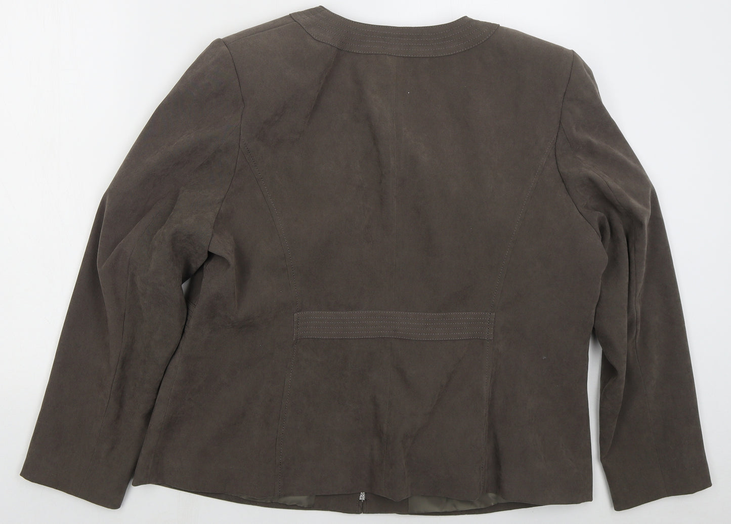 Bonmarché Womens Brown Jacket Size 20 Zip